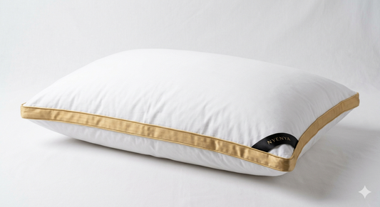 NYENYA Premium 3-Layer Duck Down Pillow - Pure White